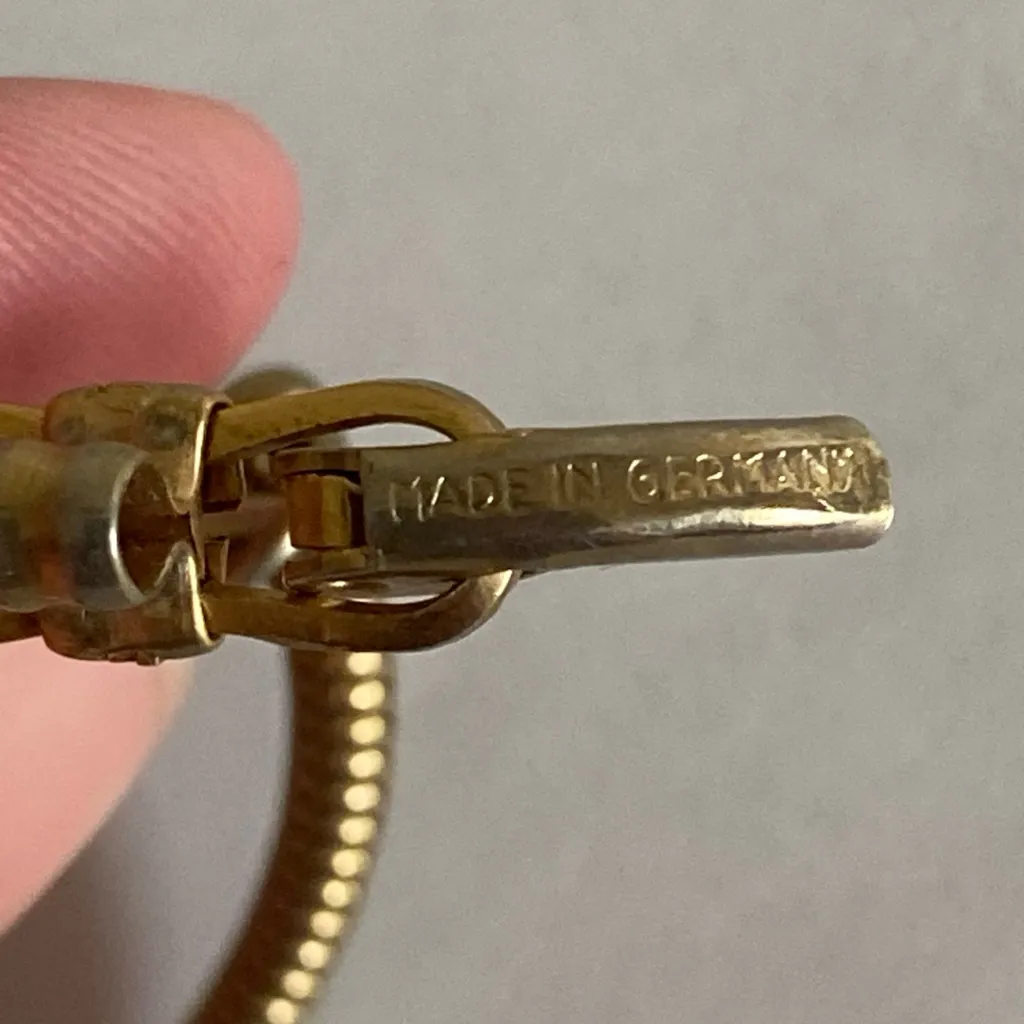 Vintage Gold Tone Bowling Ball & Bowling Pin Collectible Keychain GERMANY 1950’s - Image 5