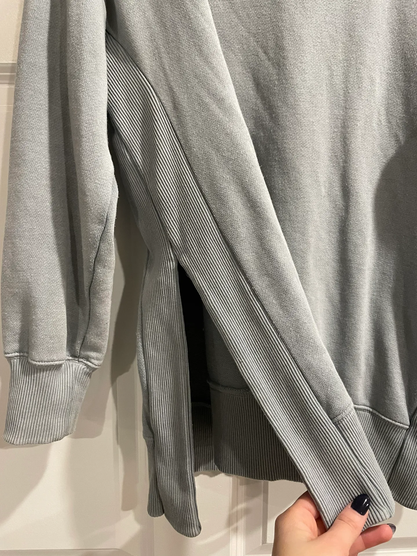Aerie Oversized Blue Sweatshirt - Image 2