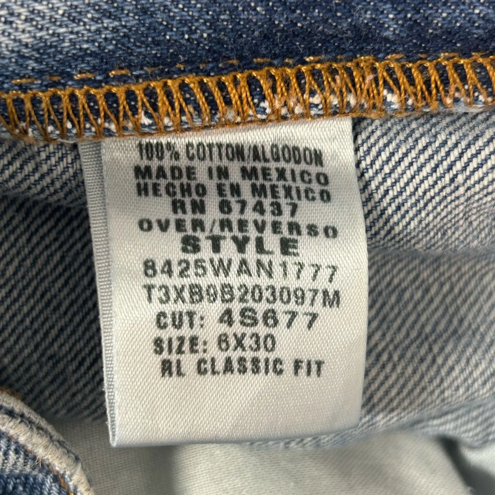 Vintage Ralph Lauren Polo RL Classic Fit Straight Leg Jeans Size 6 90s Y2K Denim - Image 11