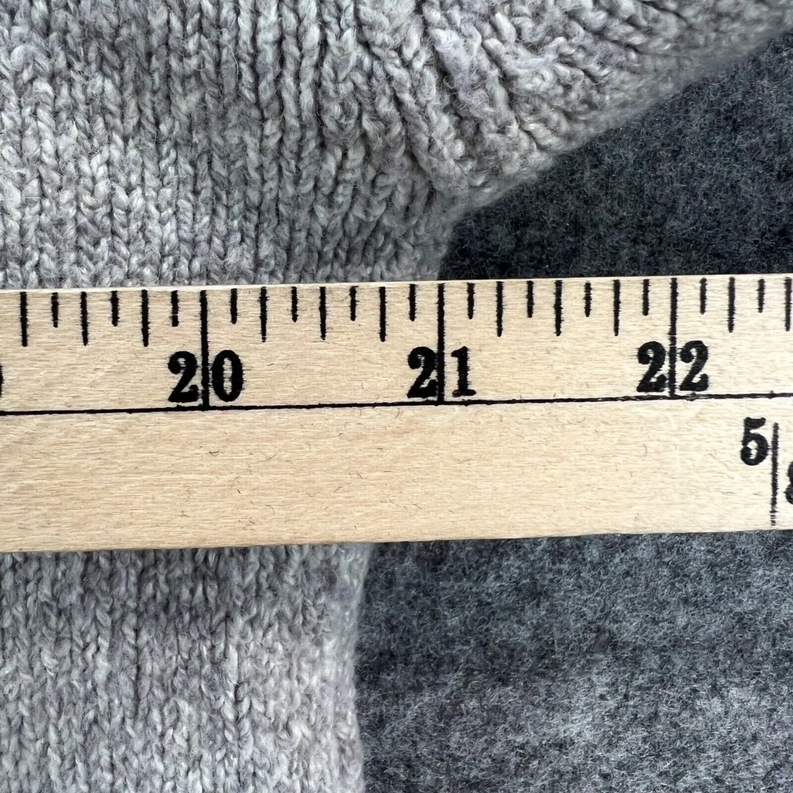 Athleta Sweater Women XS Gray Wool Blend Knit Brindle Funnel Pullover Cozy Cabin - Image 4