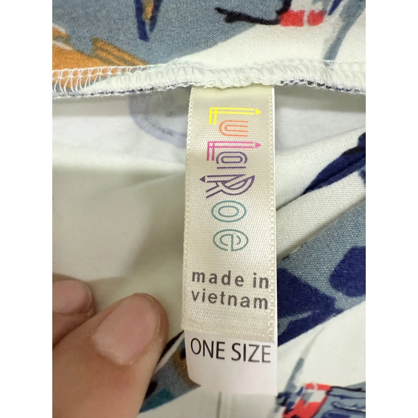 Lularoe Hard to Find OS Vintage Plane Leggings One Size Pilot Flight Unicorn - Image 4