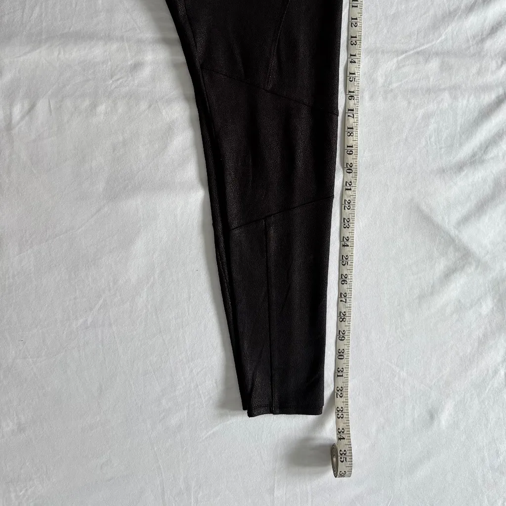 Splendid Women’s Black Patchwork Speckled Cracked Coated‎ Leggings - Size M. - Image 10