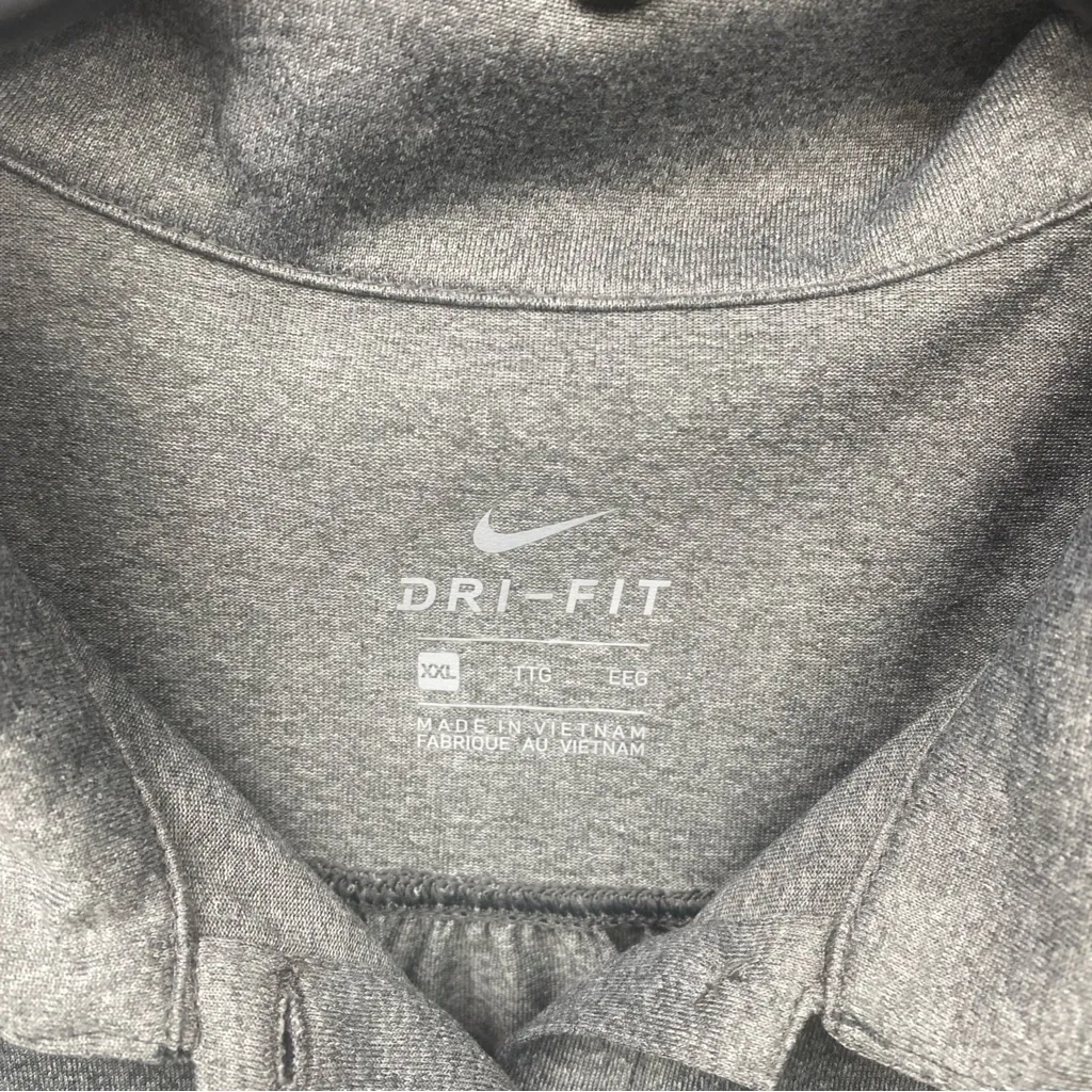 Nike Golf Polo Illinois Fighting Illini Dri-Fit Gray 2XL XXL Women’s Top Shirt - Image 3