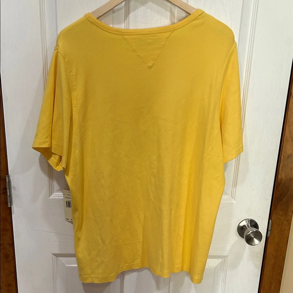 Tommy Hilfiger Yellow Short Sleeve Tee - Image 5