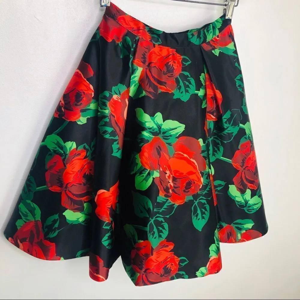 Sherri Hill 2 Piece Rose Print Dress Style 50603 0 Party Pageant Dance Floral - Image 6