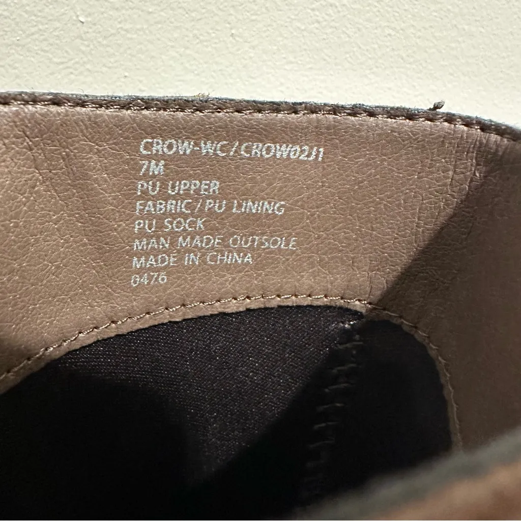 Madden Girl Crow Lug Sole Knee High Boots Chunky Brown Vegan sz 7 - Image 11