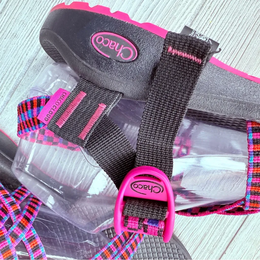 Chaco Women's Zcloud X Sport Sandals shoes Comfort Tartan Magenta Size 9 - Image 9