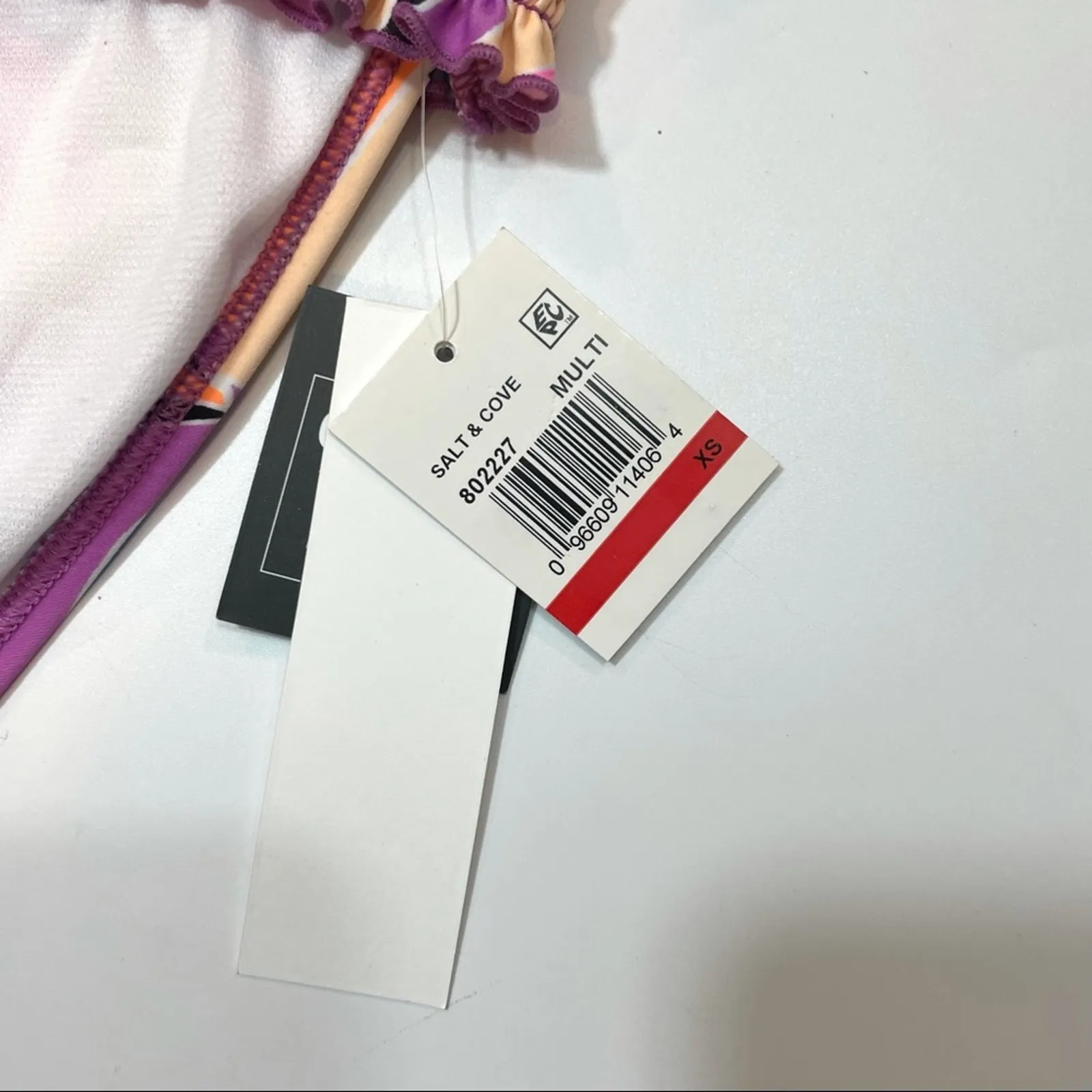 Salt+Cove Kaleidescope Smocked Bikini Swim Bottom Purple Size undefined - Image 4