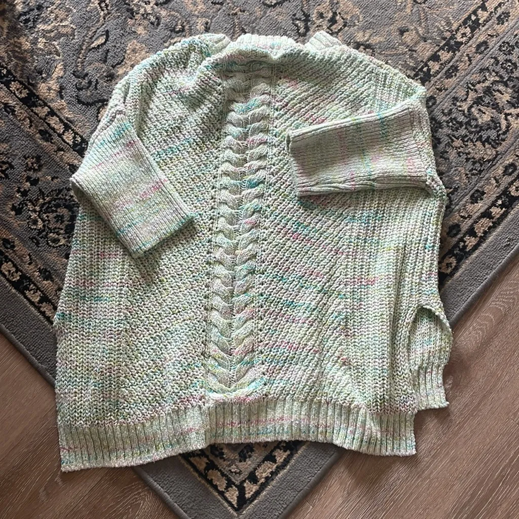 Pilcro Oversized Cable-Knit Sweater Anthropologie - Image 5