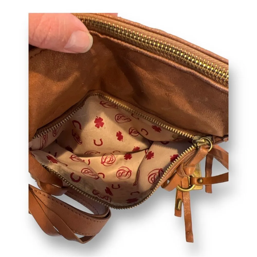 Brown Leather Fringe Bag - Image 8