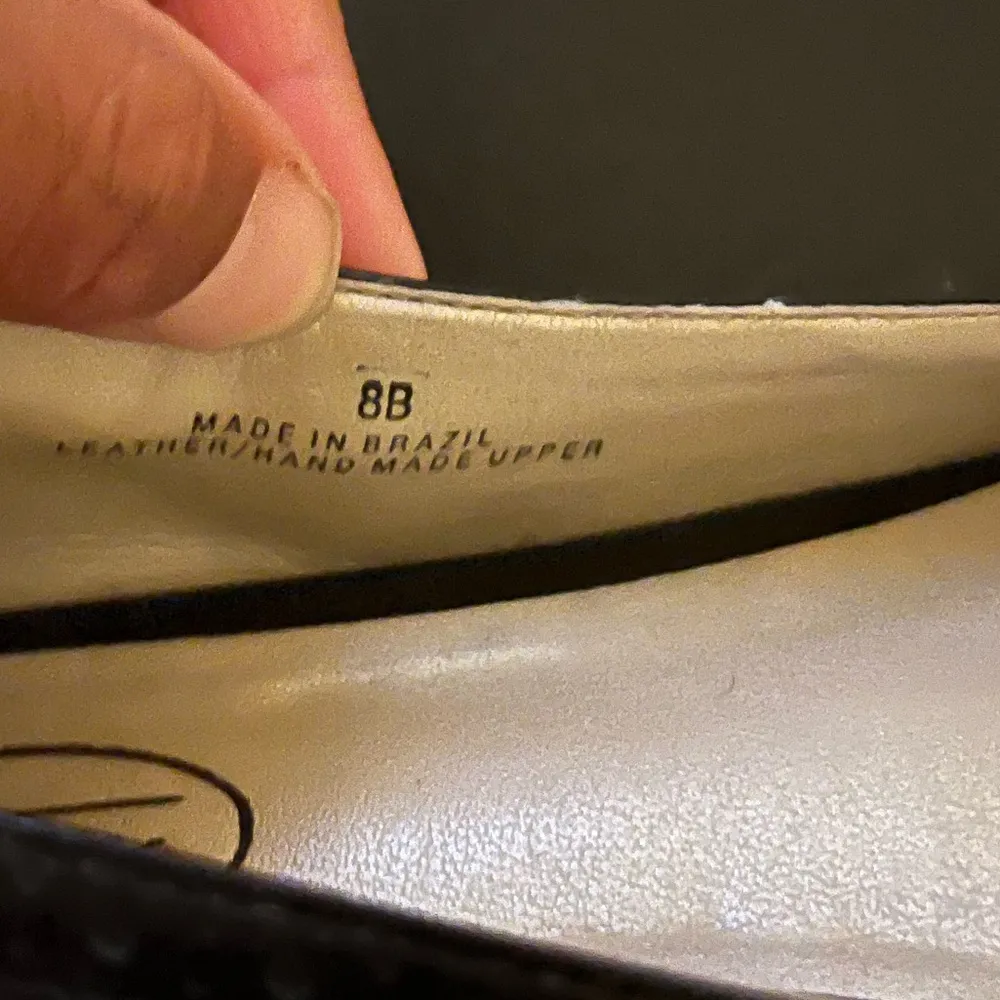 Talbots Black and White Flats with Tweed Herringbone size 8M - Image 5