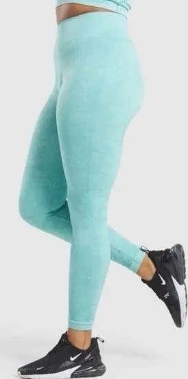 Gymshark Adapt Camo Leggings in Aqua Blue - Image 2