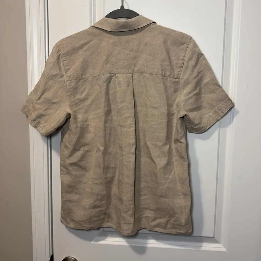 Talbot's 100% Irish Linen Women's Vintage Button Down Top - Image 6