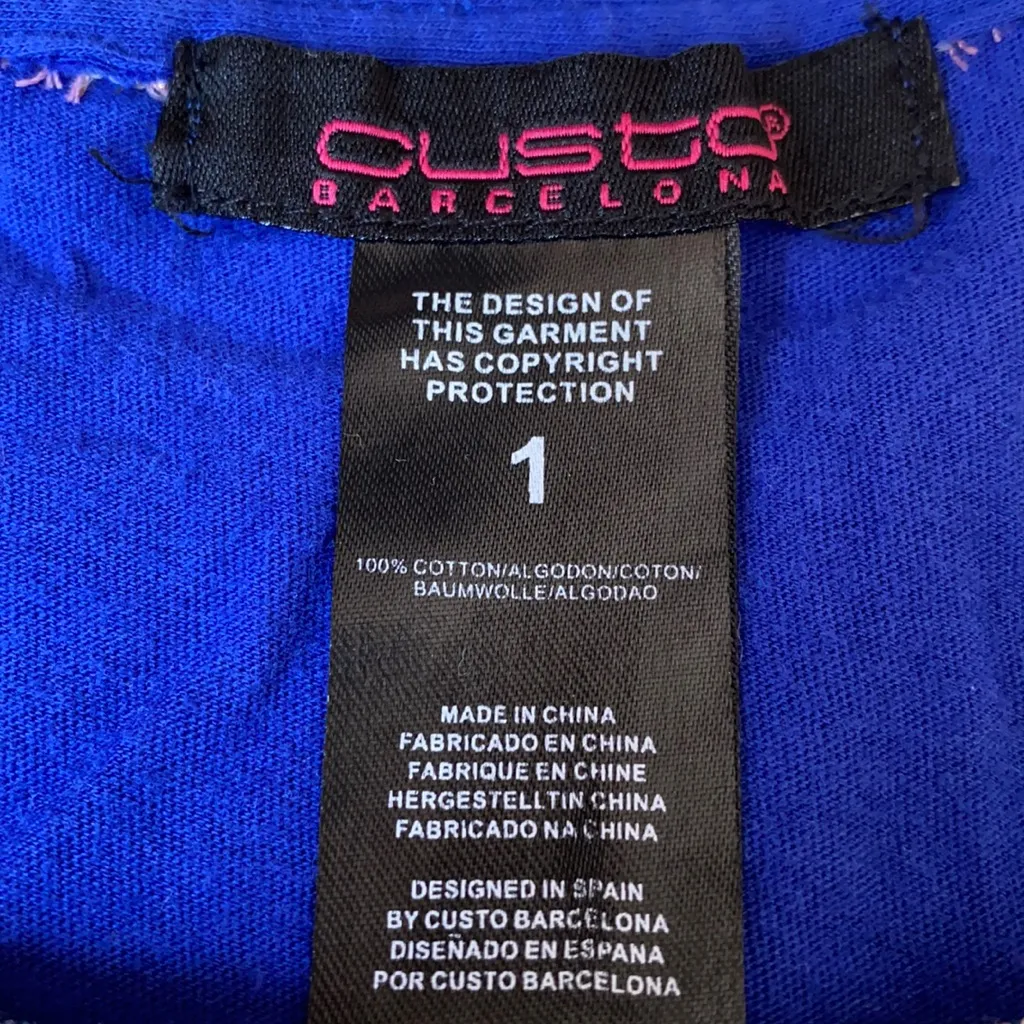 Custo Barcelona Mixed media printed cotton  shirt - Image 4