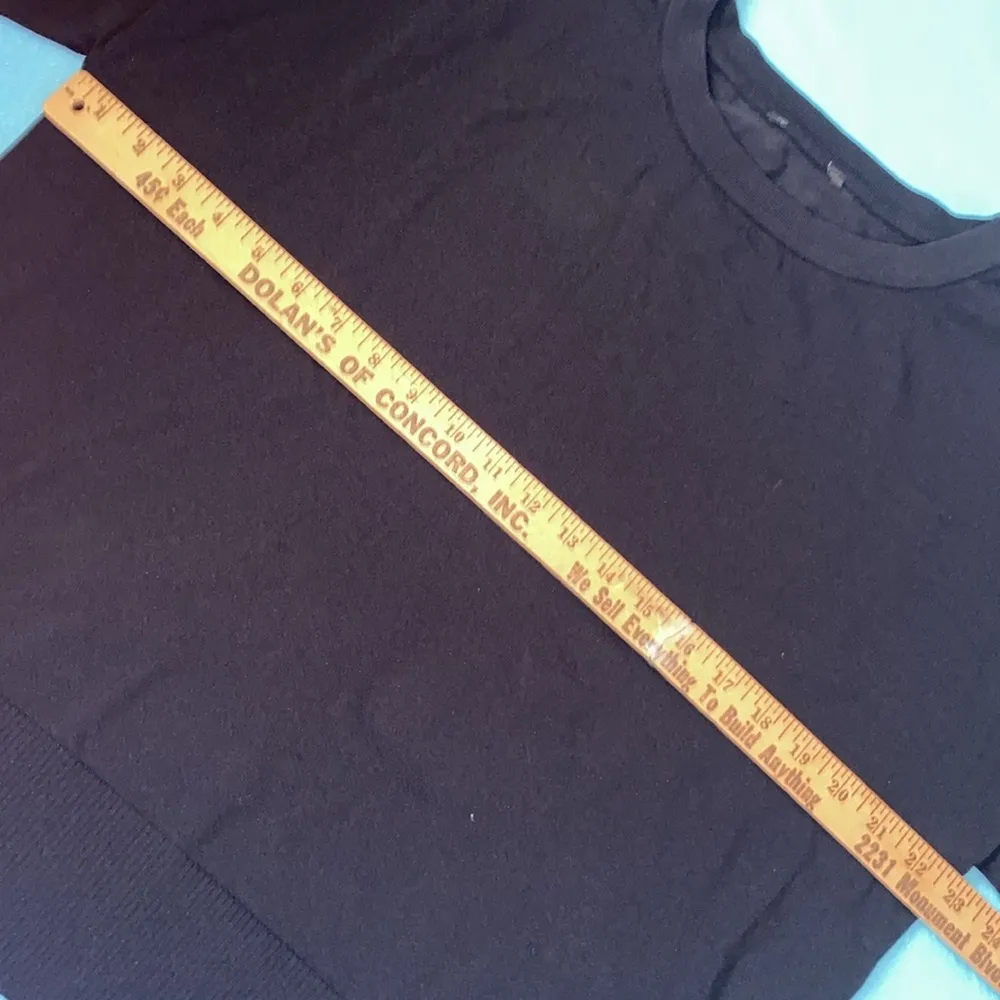 I.N.C International Concepts floral embroidered 3/4 kimono sleeves knit size 1X Black - Image 10