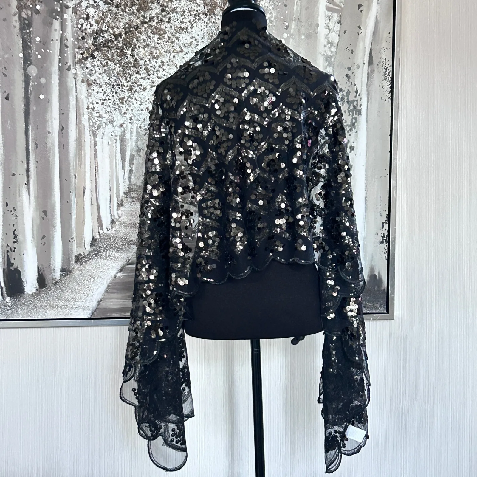 Joan Rivers Metallic Glam Sequin Scarf A211123 -‎ OS - Image 5