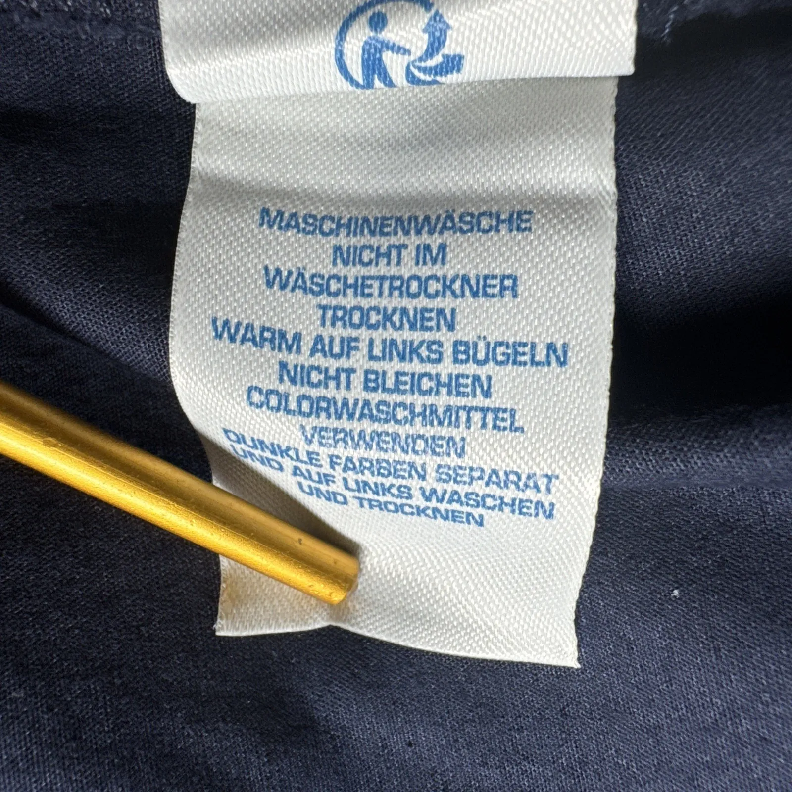 Boden Cropped Chino Size 18L 26" Navy Blue Crop Vintage Cotton Pants - Image 2