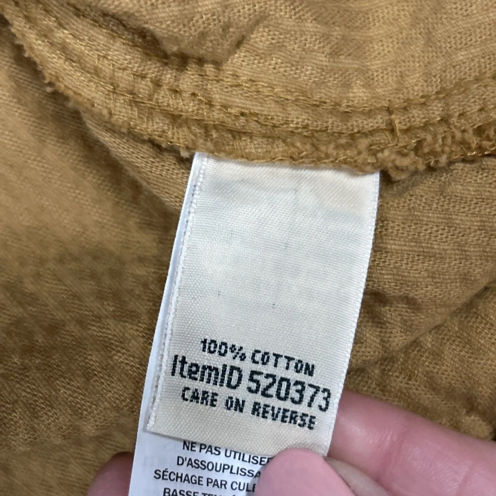 LL Bean Jacket Womens Medium Brown Zip Hoodie Corduroy Pockets Gorpcore - Image 5