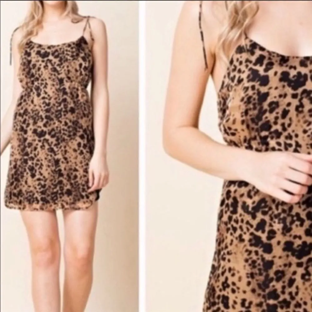‎Leopard Print Mini Dress - Image 3