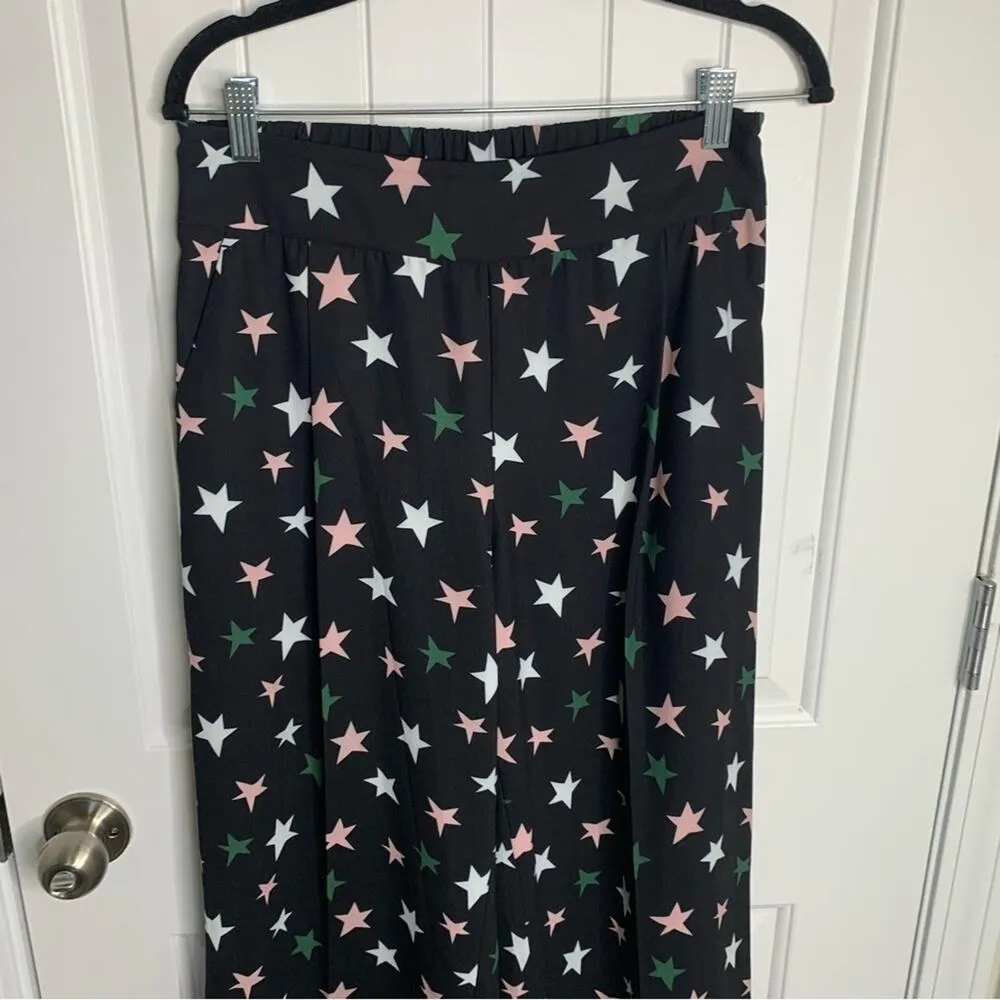 Crosby by Mollie Burch Tuckernuck stars crop wide leg pants‎ size small - Image 2