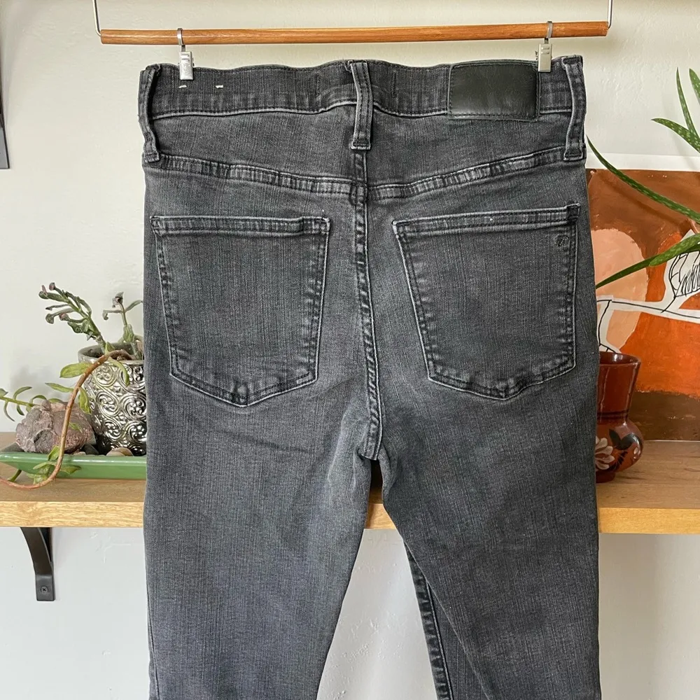 Madewell Washed Black 9” High Rise Skinny Jean in Lunar Wash Size 25 - Image 8