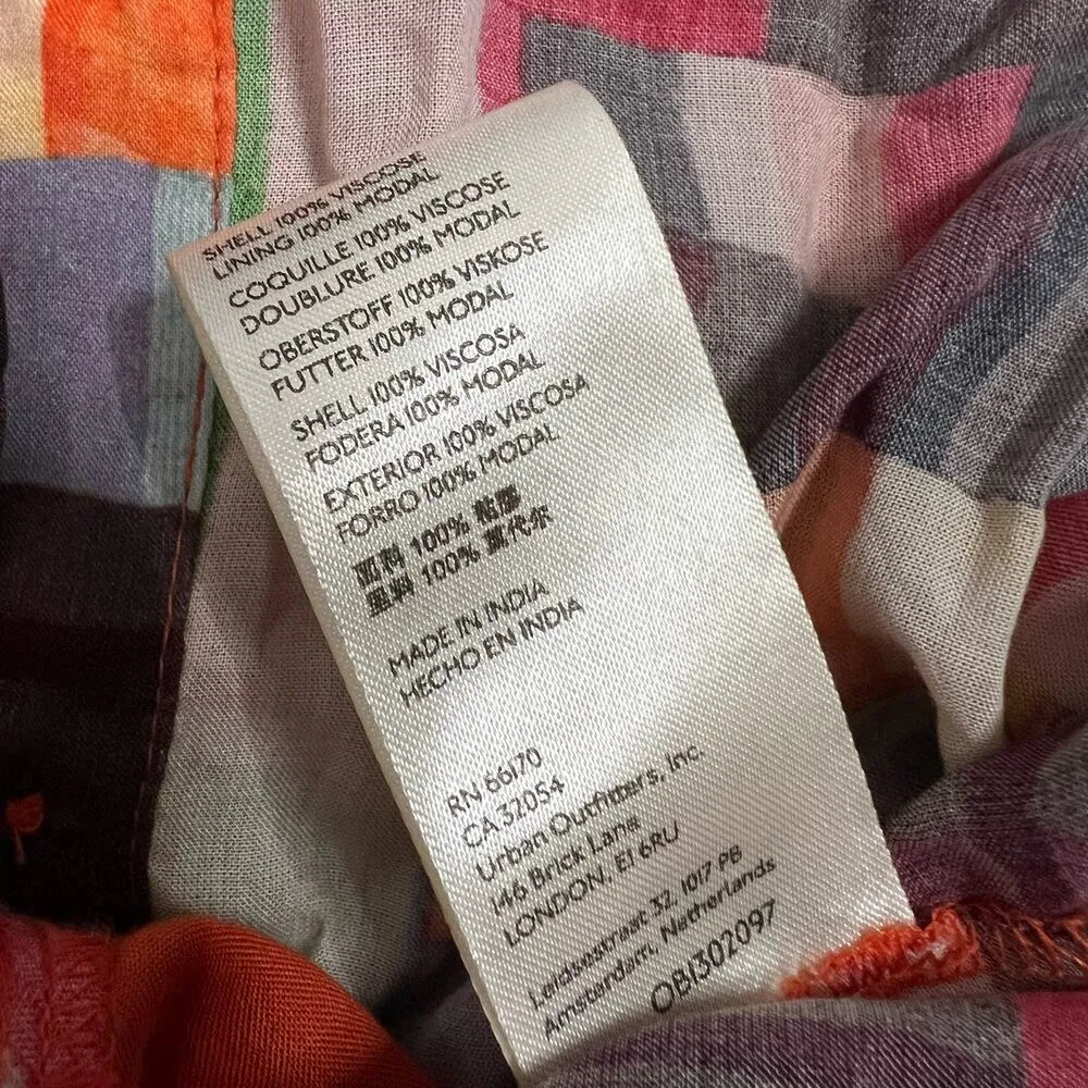 Anthropologie Pilcro Abstract Peplum Tank Top Small Women’s Multicolor - Image 5