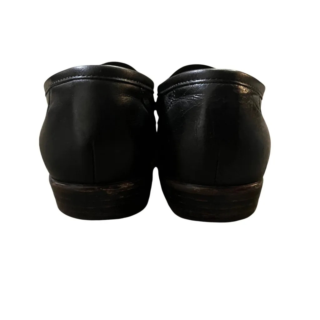 Vintage SAS Tripad Comfort Loafers Womens 7 Used Black Leather Slip On Fair - Image 5