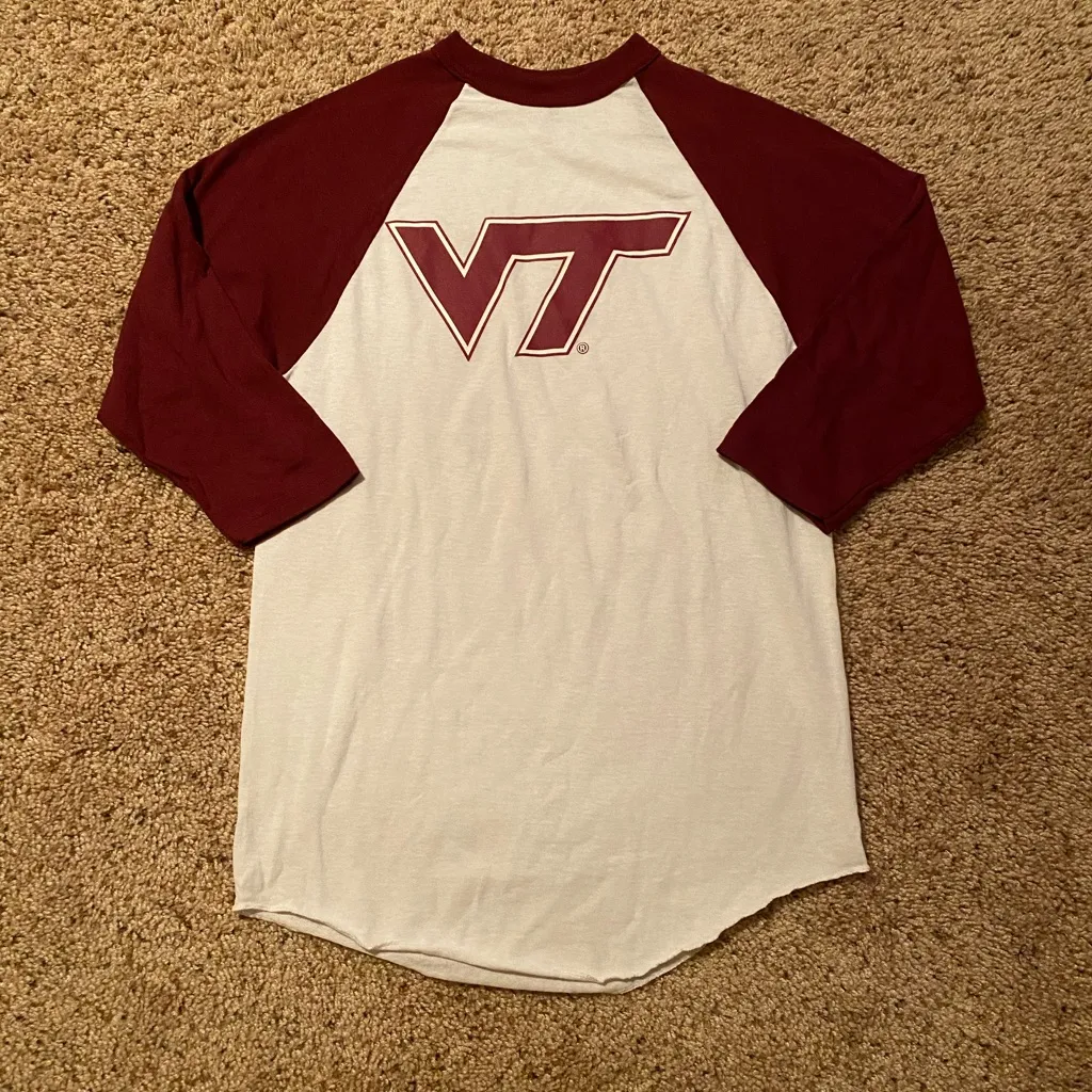 Virginia Tech Hokie Baseball Tee Red - Image 6