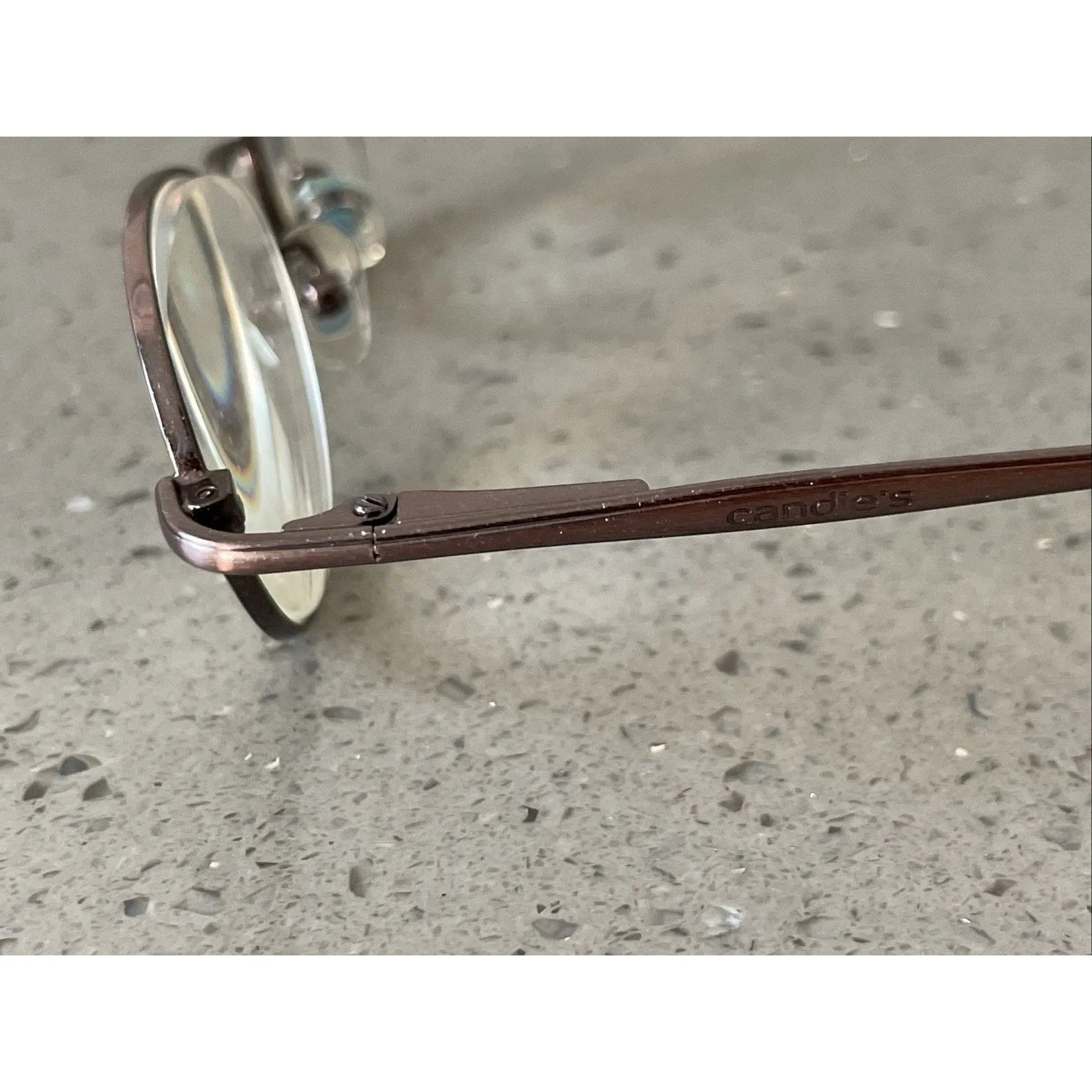 Candie’s EYEWEAR ONYX BRN 47-19-135 WOMENS FLEX HINGE EYEGLASSES Frames ONLY - Image 4