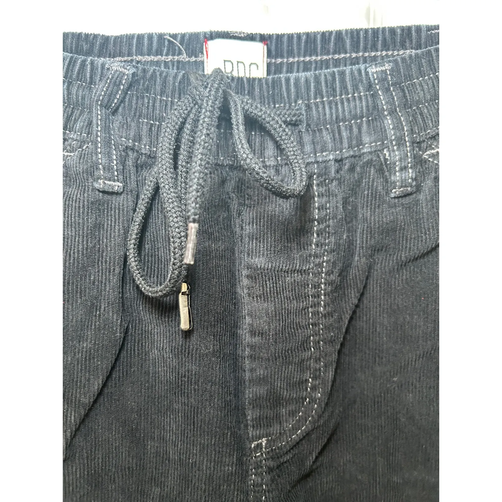 BDG Black Corduroy Carpenter Pants Women's Small‎ Relaxed Fit High Rise Y2K - Image 2