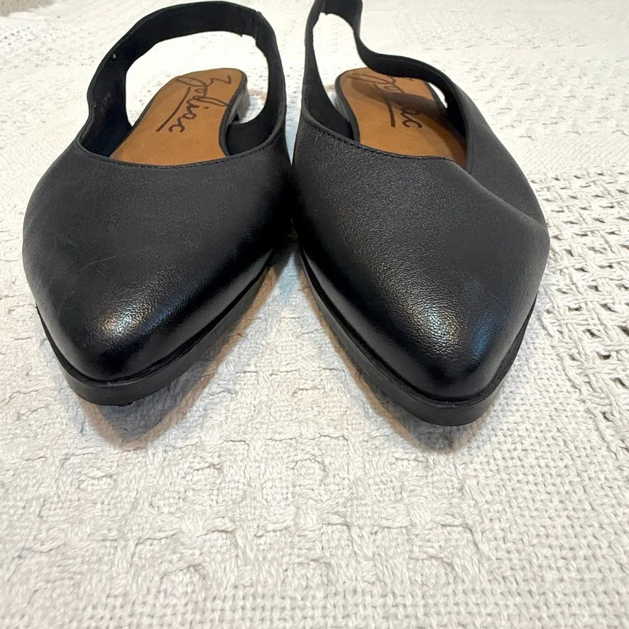 Zodiac Helene 10 pointed toe slingback leather flats 3057 - Image 4