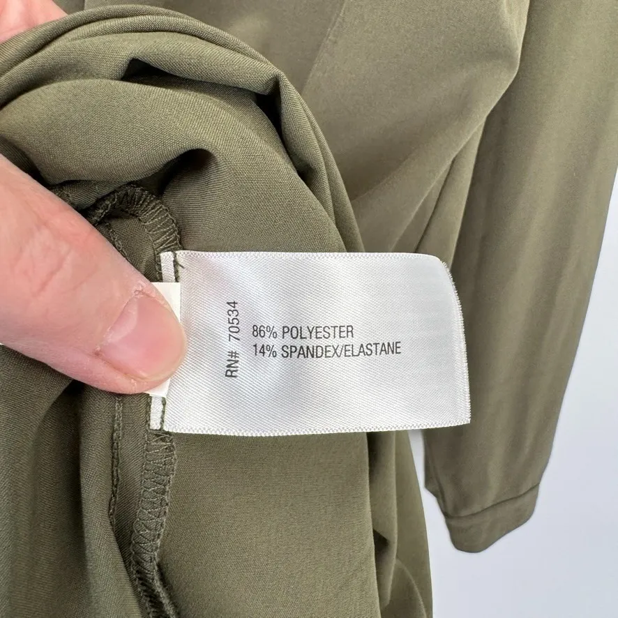 Orvis Performance Hiking Dress Womens L Olive Green Polyester Pockets Drawstring - Image 11
