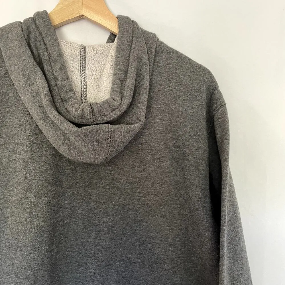 Everlast Sports grey hoodie sweater women's size medium fleece cotton top casual - Image 8