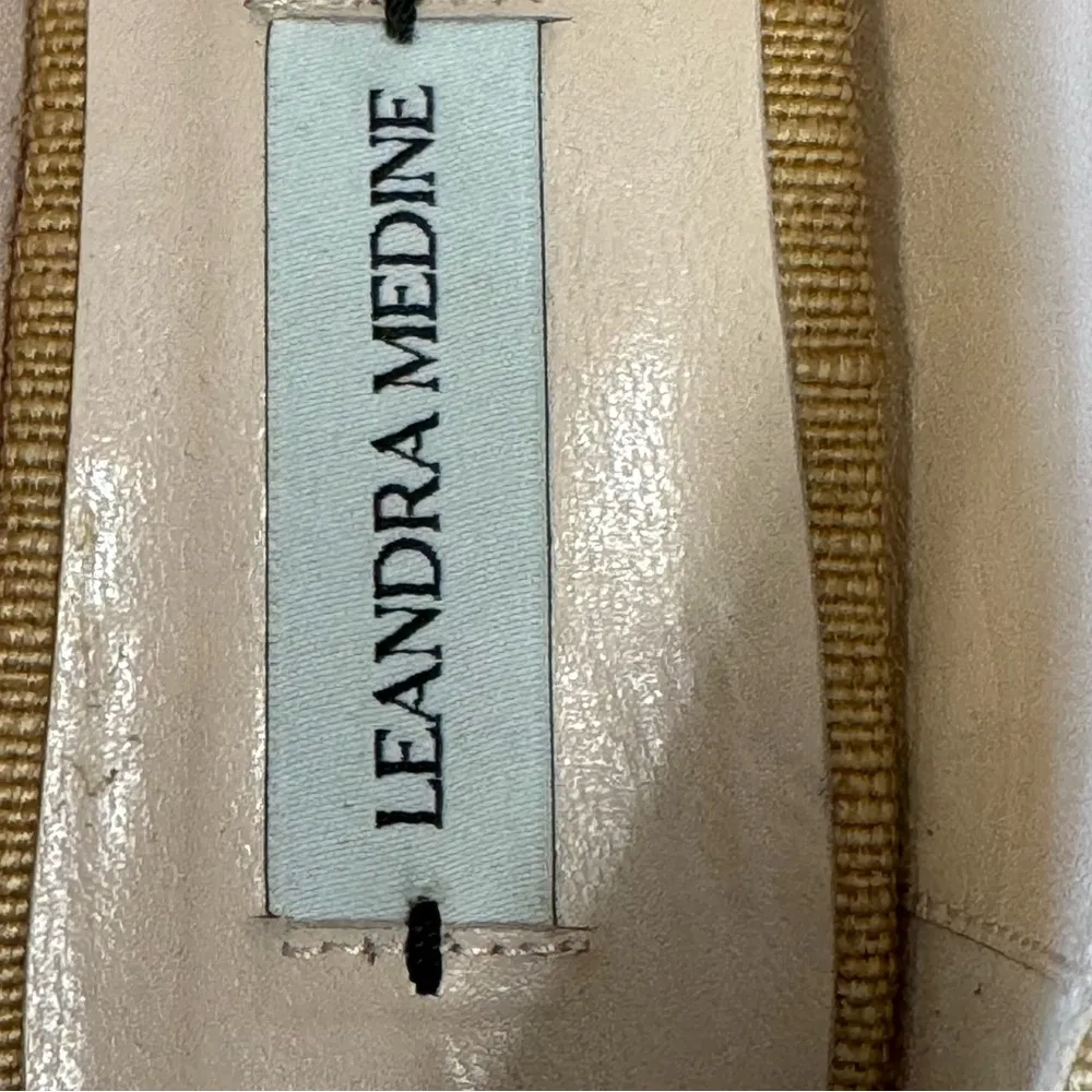 Leandra Medina Square Toe Flats Beige Size 37.5 Tan - Image 11