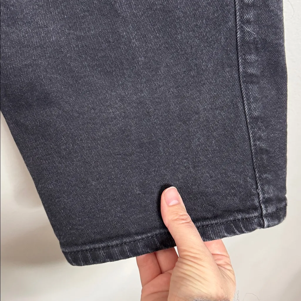 Hollister Ultra High-Rise Dad Jean Vintage Stretch in Washed Black size 26 - Image 8