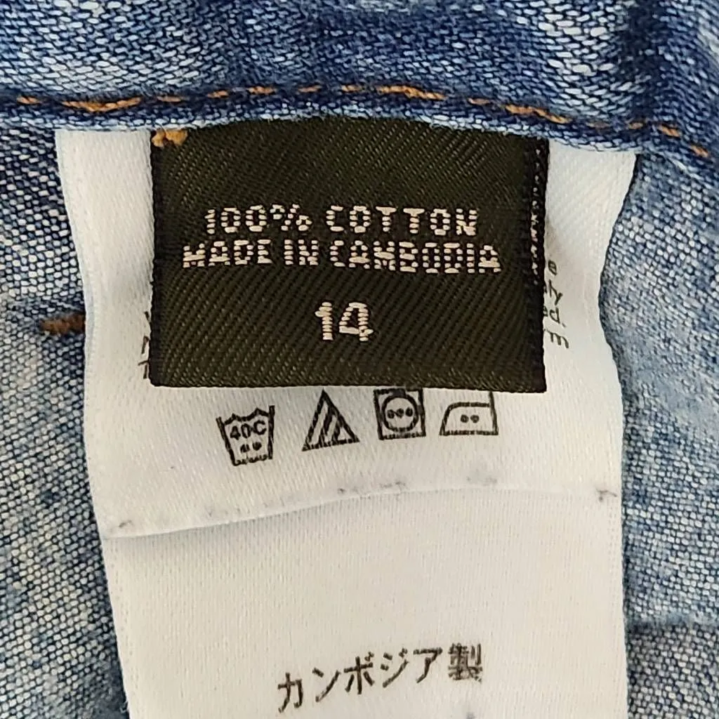 Eddie Bauer High-Rise Cropped Jeans Size 14 High-Rise Mom Jeans - Image 7