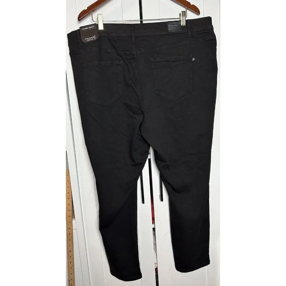 Tahari Women’s Black Jeans Kelly‎ Mid Rise Skinny Stretchy Denim 24W New - Image 7