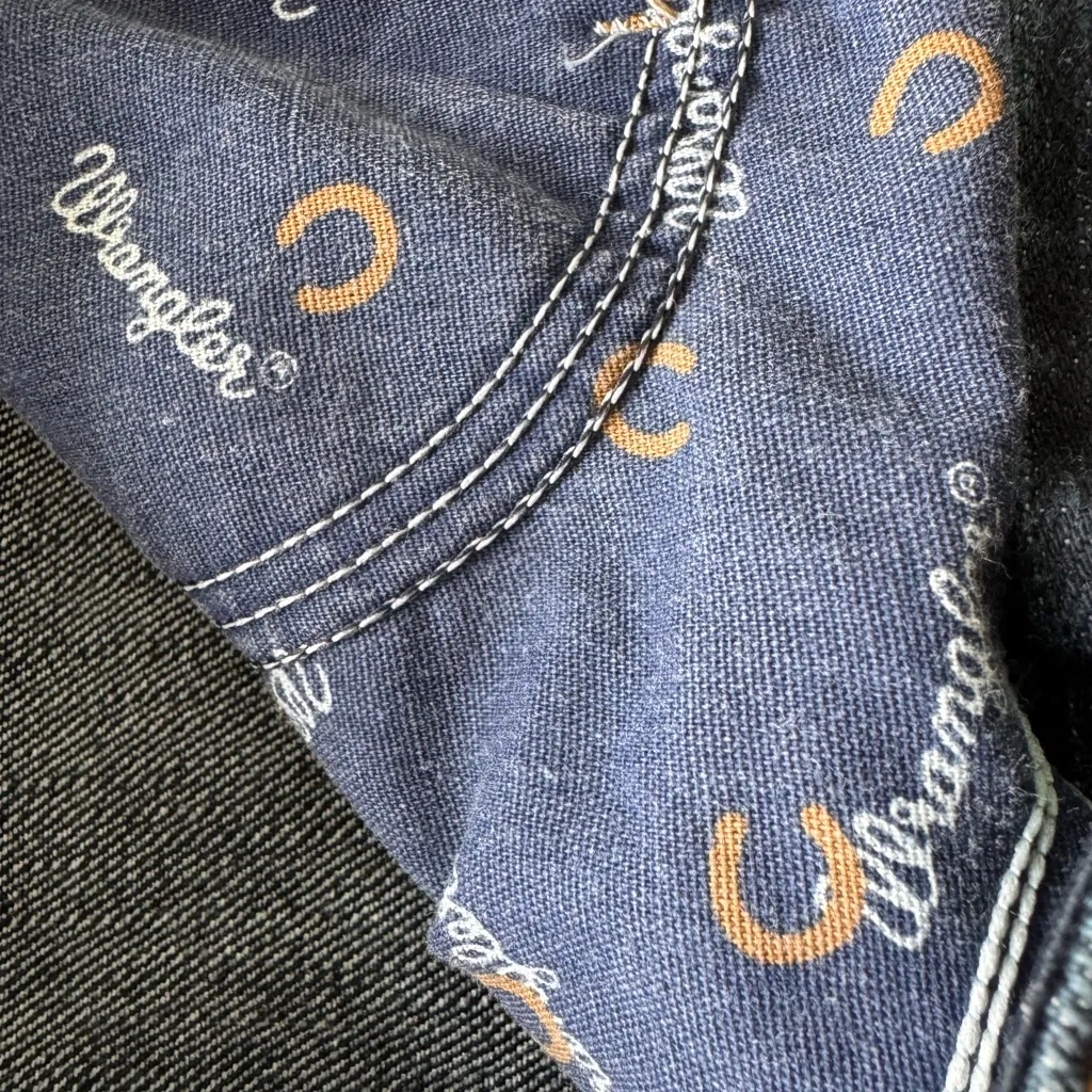 Wrangler Q-Baby Dark Rinse Bootcut Denim Jeans Size 7/8 x 32 - Image 7