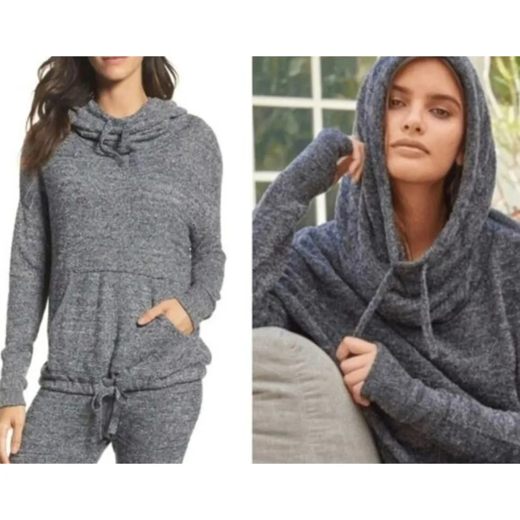 Barefoot Dreams Cozychic Lite 3X Pebble Beach 906 Cowl Neck Pullover Sweater - Image 2