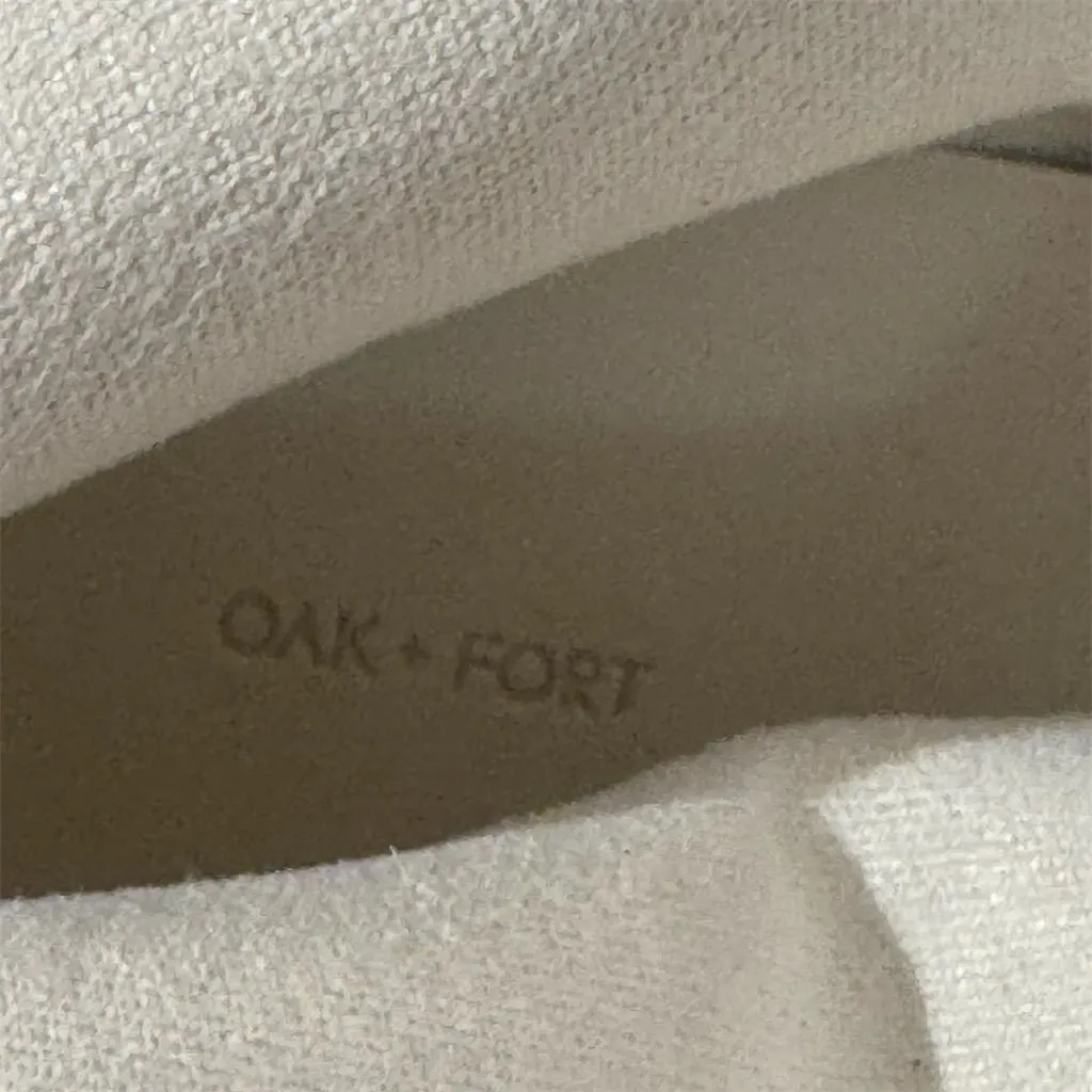 Oak + Fort Cream Mid Calf Heeled Boots Women’s 7 Square Toe Minimalist Y2K - Image 10