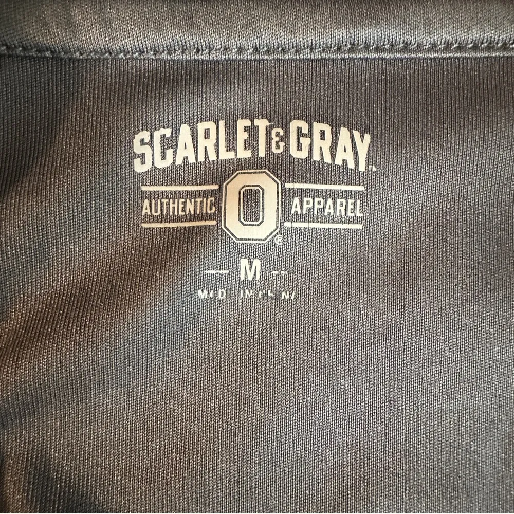 Scarlet & Gray Top Womens Medium Gray The Ohio State Pullover with Thumbhole - Image 2