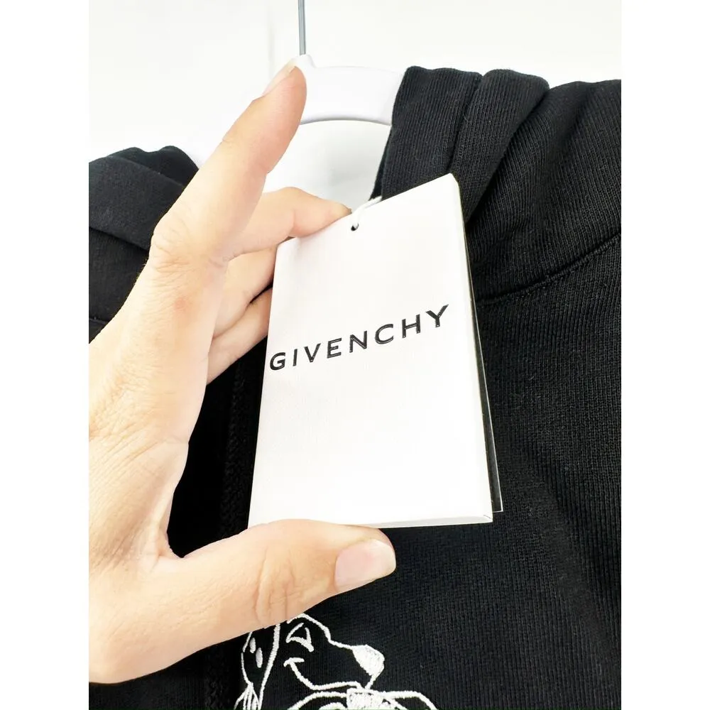 Disney x Givenchy '101 Dalmatians' Black Cotton Logo Hoodie Size Medium NWD - Image 10