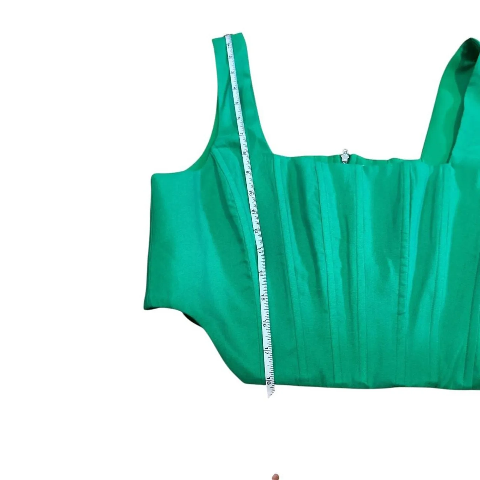 Kelly green corset top - Image 3