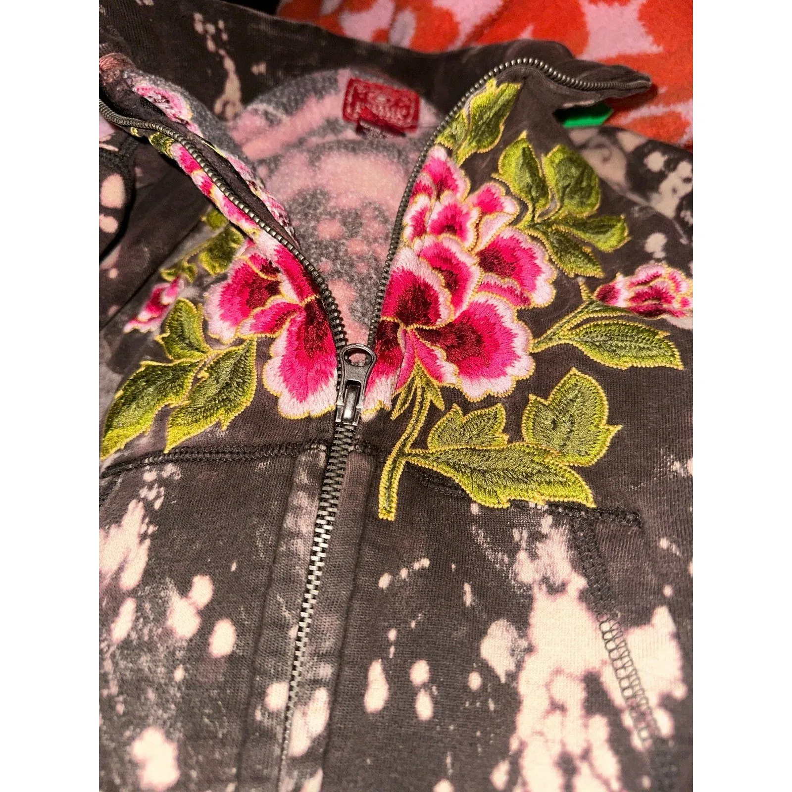 Lucky brand dungarees rose vintage tie dye hoodie - Image 5