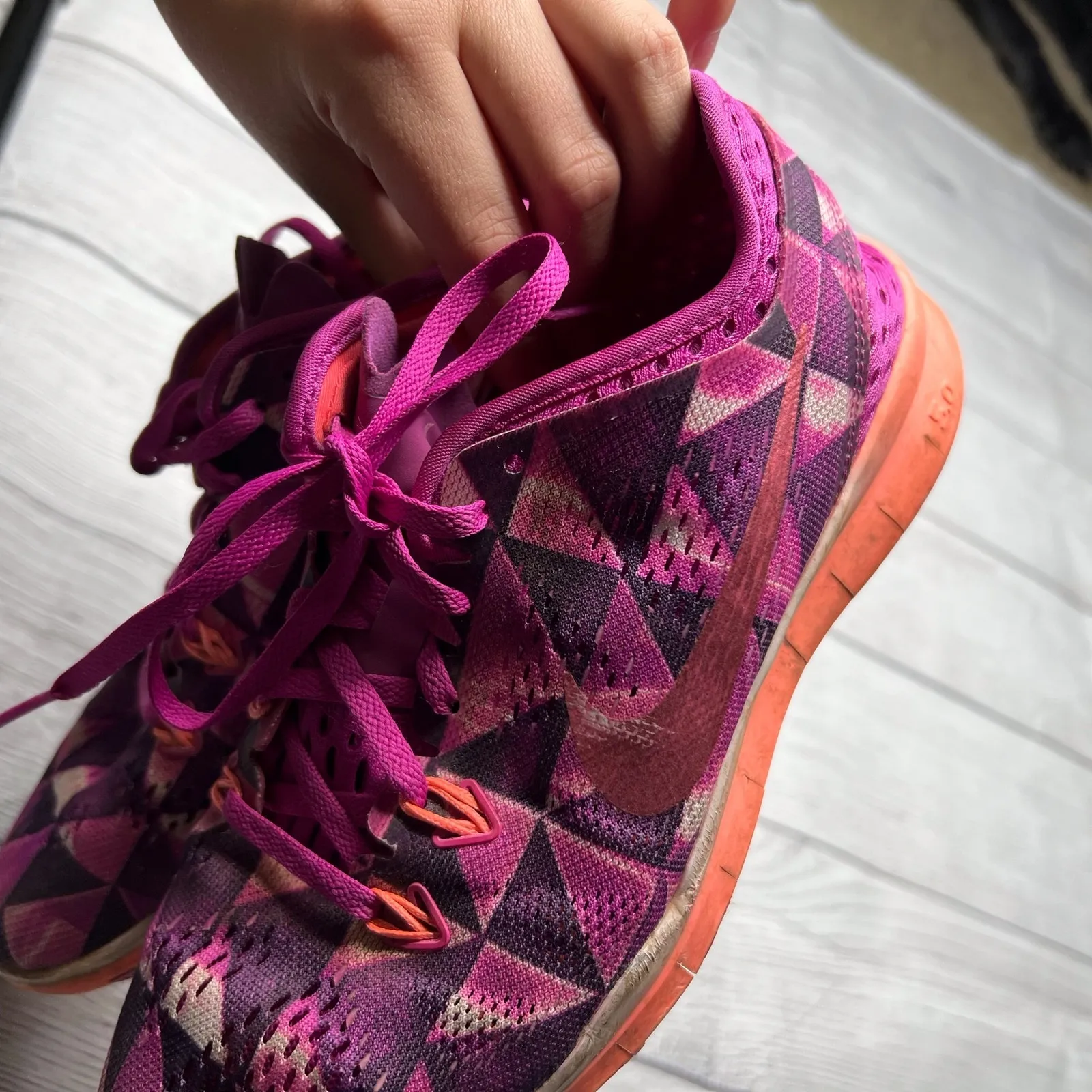 NIKE Free TR Fit 5 Running Shoes Lace-Up Multicolor Sz US 7 UK 4.5 EUR 38 - Image 6