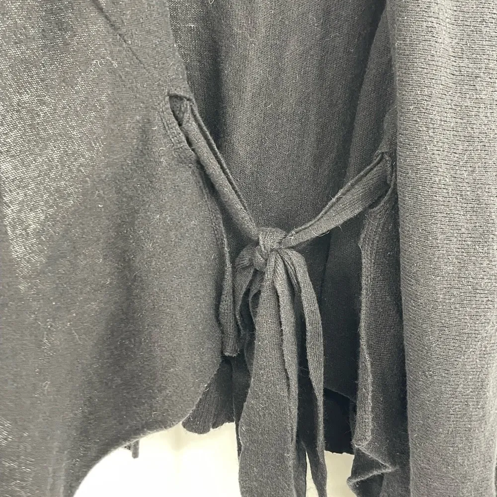 Mantle Cardigan women's wool open sweater size US 2 UK 6 black - Image 8