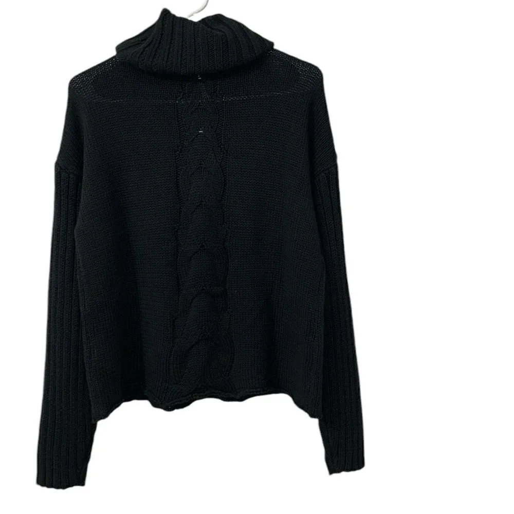 Revolve One Teaspoon Black Turtleneck Oversized Sweater(Size XS) - Image 4