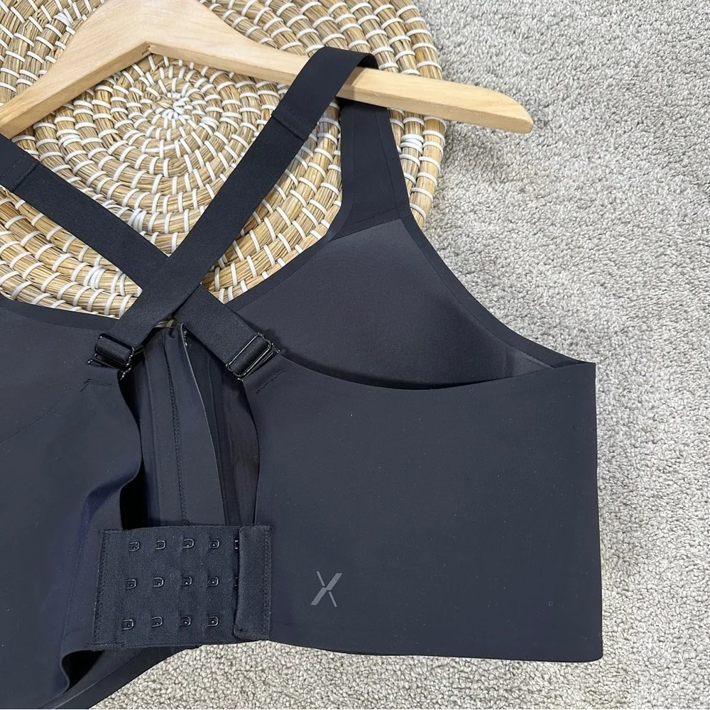 Knix Women’s Catalyst Front Zip Sports Bra Cross Back High Impact Black Size 7+ - Image 10