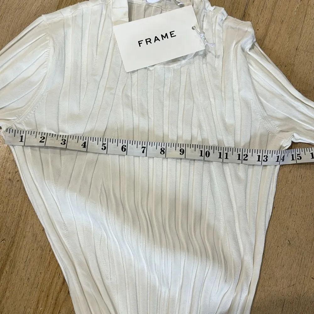 FRAME Ribbed Midi Sweater Dress in off-white - Image 6