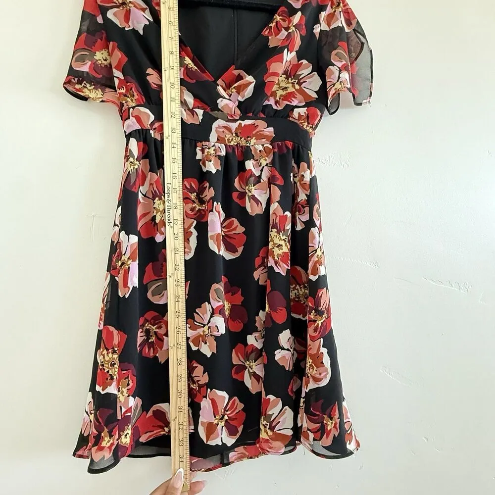 Madewell Orchard Dress Prairie Women Floral 70s Style Flutter Sleeve romantic 0 - Image 6